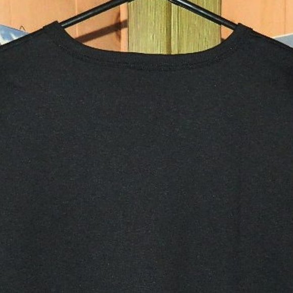 HANES Womens Sweatshirt V-Notch Black Size Medium NEW WITH TAGS - Picture 5 of 11